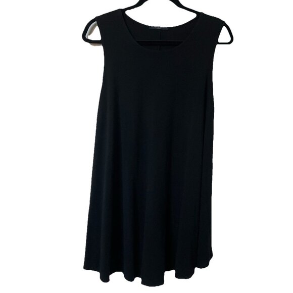 Brandy Melville Black Swing Mini Dress Womens Neutral Classic Basics - Picture 1 of 7